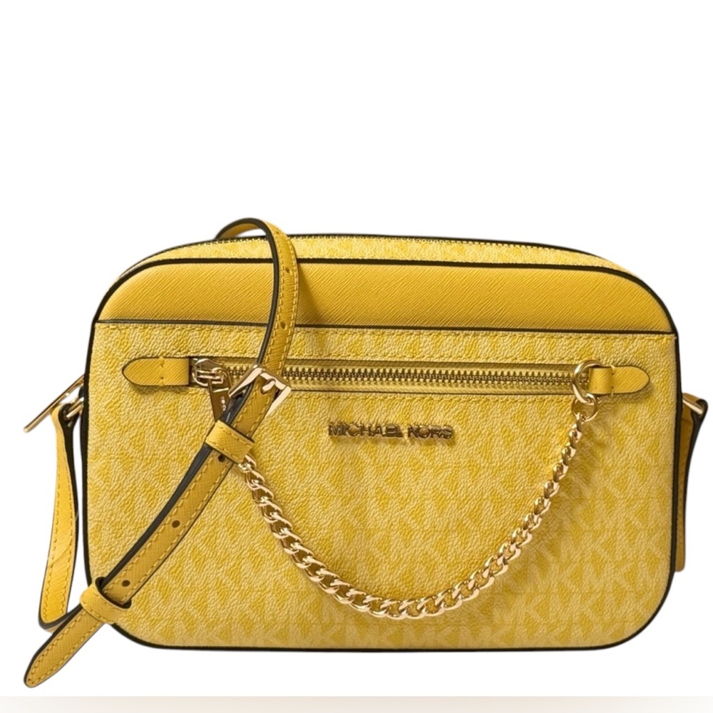 Michael Kors Jet Set Yellow Crossbody Bag - Picture 4 of 11